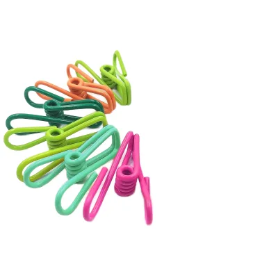 Versatile Foldable & Durable Bag & Laundry Clips Colored PVC & Metal Wire Clothes Pins for Travel Shoes & Food for Wardrobe Use