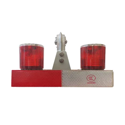 Solar Power Twin Led Warning Light 32.5cd Low Intensity Type a for Power Lines Conductor Marking