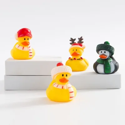 SY2025 Wholesale Halloween Demon Ducklings Chew Toy Christmas Easter Style Duck Toy BB Called Pvc Toy Pet Supplies