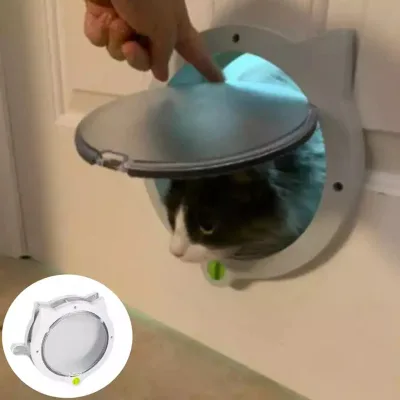 New Manufacturers Directly Supply New Cat and Dog Door Holes Round Cat Door with 4-Way Lock