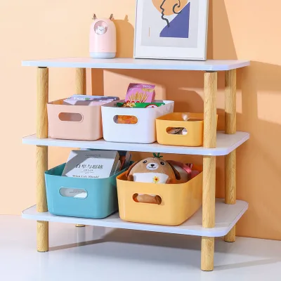 Household Large-capacity Plastic Storage Box Container Organizer Office Storage Box Desktop Cosmetics Organizer