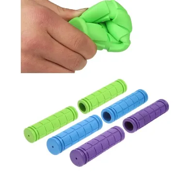 Wholesale BMX MTB Mountain Road Cycling Bicycle Colorful Silicone Handle bar Cover Smooth Soft Rubber Anti-slip Handle Grip