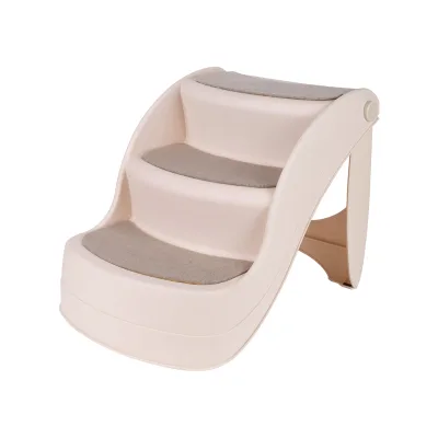 High Quality OEM Plastic Dog Ramp Dog Stair With 3 Steps