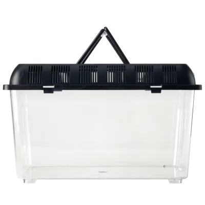 Fish Tank Aquarium Fish Breeding Box Mini Portable Plastic with Lid Turtle Reptile Plastic Fish Tank Home Decoration Carton Box