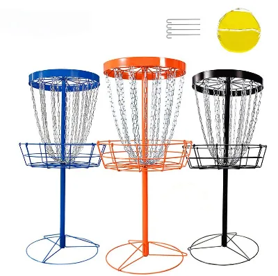Professional Throwing Disc for Golf Game Flying Disc Camping Team Building Competitive Basket 24 Chain Plastic Outdoor Games