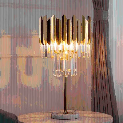 Hotel Bedroom Luxury Reading Lamps Crystal LED Table Lamp Luxury