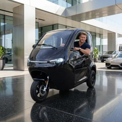 Customized Color OEM ODM pink Tricycle Wvta Approved Electric Car 3 Wheel Cab Lithium RWD Camera Metal 1500w 2000w 3000w Motor