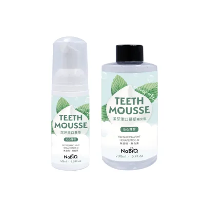 High-concentration Hexapeptide Activated Charcoal Mint Toothpaste Nature Inspired 2-in-1 Foam Formula Heavy Metal Free