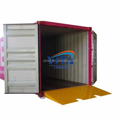 VITA New Painted & Galvanized Heavy-Duty 8000kg Capacity Mobile Loading Dock Ramp for Forklifts-Restaurant Retail & Home Use