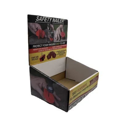 High Quality Customization Shelf Ready Countertop Paper Box Snack Pdq Tray Display Paper Box