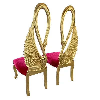 gold hight back thonet chair royal king and queen throne chairs