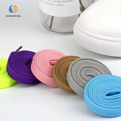 Sports Flat Polyester Tubular Shoelaces Colorful and Stylish Footwear Accessory