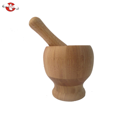 Cheap Delicate Bamboo Mortar and Pestle