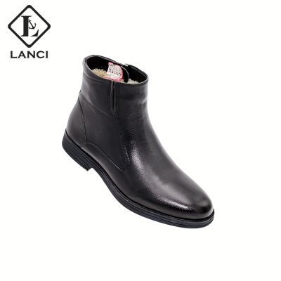 LANCI Hot Sale Wholesale Brown Black Leather Boot Leather Boots Fashion Leather Boot Shoes for Men