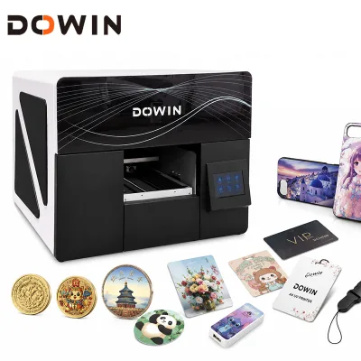 Compact A4 Size Flatbed UV Printer Automatic Cleaning White Ink Circulation Stirring for Phone Case Customization