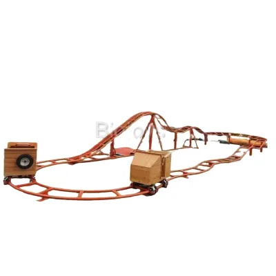 Amusement Park Rides Fun Parent-child Game Unpowered Pedal Mini Roller coaster Ride Without Elctricity