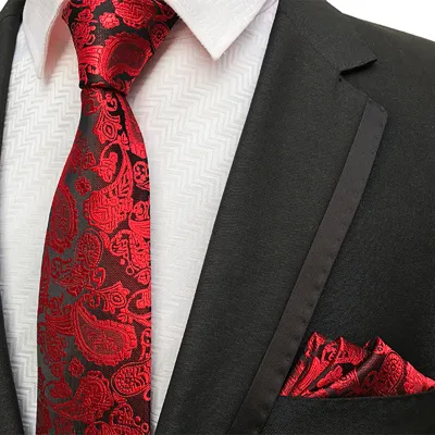 3.15 Inch Solid Color Necktie Set Floral Dots Neck Tie Pocket Square Striped Plaid Necktie for Men Male Formal Meeting