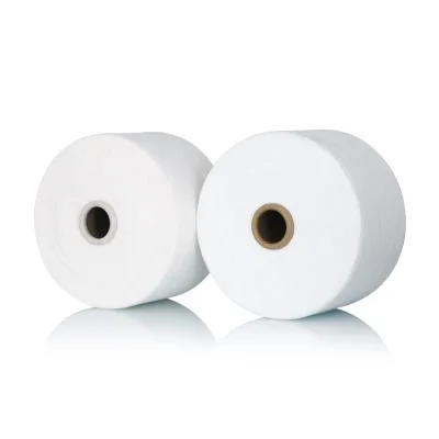 18S TC 65/35 80/20 CVC Yarn Raw White PC Weaving Polyester Combed Cotton Blended Spun Yarn