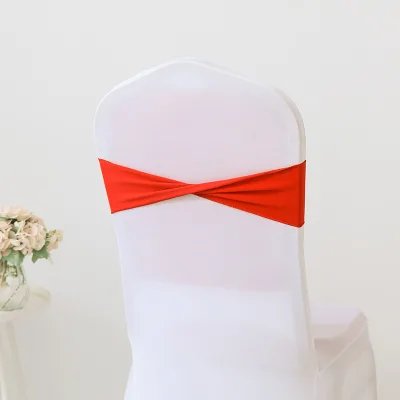 Cross-border Wholesale Modern Minimalist Style Polyester Chair Covers Loopless Tie Strap Elastic 13*35 cm No Rings Household