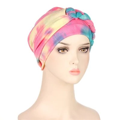 High Quality Women Functional Twisted Headwear Pre Tied Braid Turban Hat