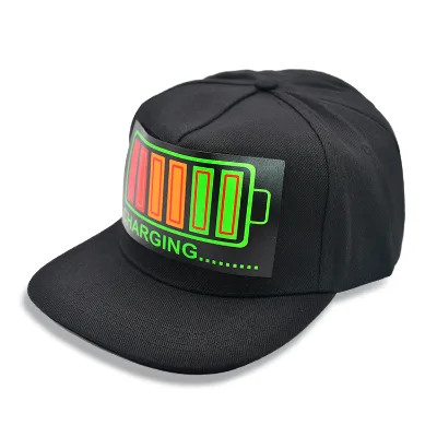 Other Indoor Sports Products Led Hats Baseball Cap EL Panel Cap