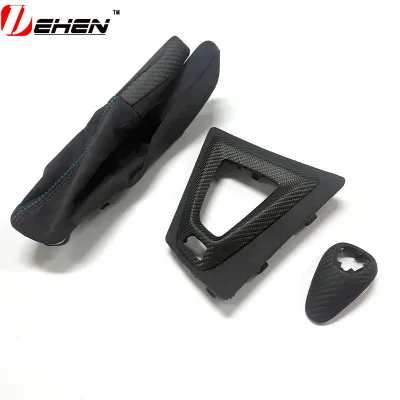 For BMW M3 M4 F80 F82 F83 Coupe M Performance 2014-2019 Genuine Carbon Fiber Replace Gear Knob Handbrake Console Panel Cover