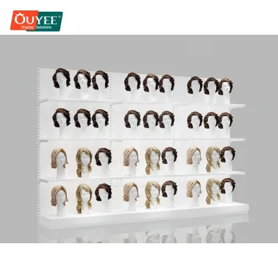 Eco Friendly High End Hair Store End To End Solution Store Renovation Wig Shop Height Adjustable Modular Display System