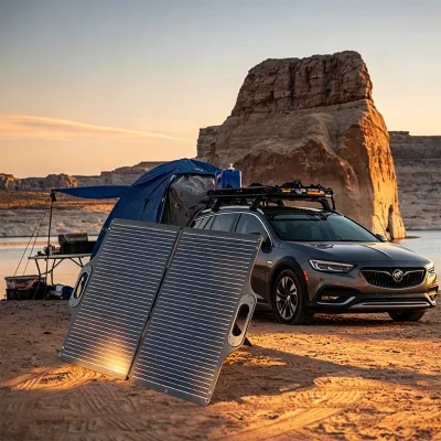 100W Portable Folding Solar Panel ETFE Pliable 23% Efficiency Camping Outdoor Mobile Charging Solution