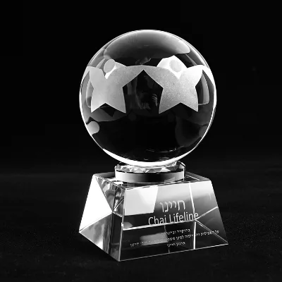 JY Crystal Crafts Decoration K9 Glass Ball Custom Design and Size with Crystal Base