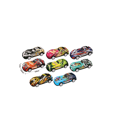 Pullback automatic jumping alloy car Toys