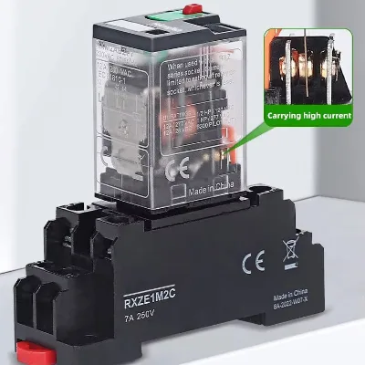 Electromagnetic Relay 12V 24V Coil SPDT DPDT Power Relay Switch 10A OEM Wholesale Factory