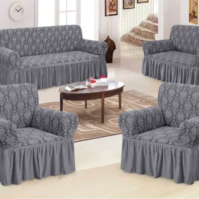 Polyester Woven Bubble Jacquard Dustproof Thickened All-Inclusive Universal Sofa Cover for All Seasons