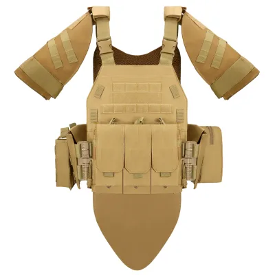 OEM Anti-cut Plate Carrier Vest Camouflage Molle System Full-Protective Security Tactical Vest for Field Dressing & Combat