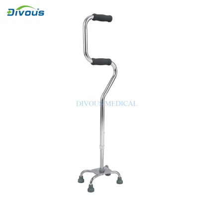Walking Cane Sit to Stand Walker Adjustable Canes with Quad Base Foam Handles Walking Cane