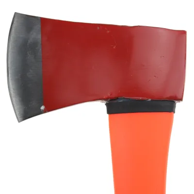 China Factory Forged Steel Material Heat Treatment Felling Axe with Fiberglass Handle and Wooden Handle