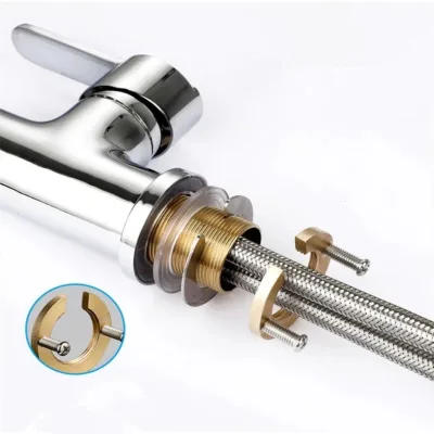 Modern Single-Hole Kitchen Faucet Locknut Mount 1Pcs Wash Basin Tap Fixing Fittings Kit 31mm Circlip Replacement Water