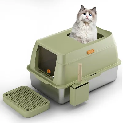 China Supplier Durable Design Customized Household Portable Easy Cleaning Large Capacity Cat Litter Box for Sale