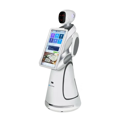 Factory Amy AI Intelligent Welcome Reception Voice Interaction Service Robot with Wi-Fi & 4G 21.5inch Screen
