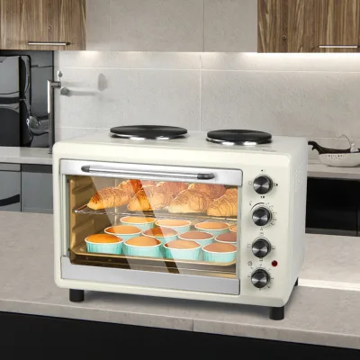 MONDIAL Grand Family II Electric Oven 52L White/Stainless Steel 1800W 110V-Household Use Model FRN-52-W