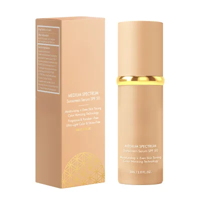 Foundation 4 in 1 - Color Changing Foundation, Medium Spectrum with SPF 50, Hypoallergenic Hydrating Liquid Concealer