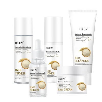 The Rice Moisturizing Five-Item Set Packaging Softening Skin Moisturizing Hydrating Nourishing Facial Care Rice Skin Care Set