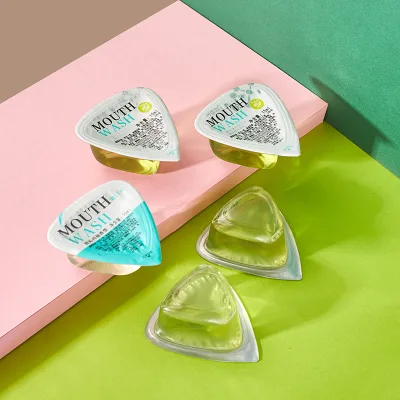 Fresh Breath Oral Care Mint / Fruit Flavor Mouth Wash Disposable 15 ml Portable Jelly Cup Herbal Mini Mouthwash