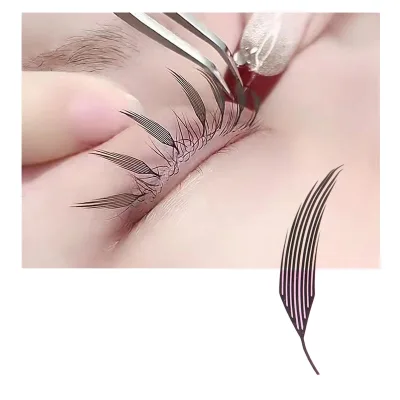 Anime Manga Lash Styles for Eyelash Extensions Handmade 10mm Natural False Eyelashes