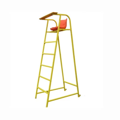 Outdoor Steel Referee Chair Portable Umpire Seat for Badminton Tennis Court Competition Use