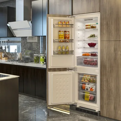 232L Ultra Slim Built in Refrigerator 540mm Under Counter Bottom Freezer Frost Free R600a White CE CB RoHS EMC Compact Fridge