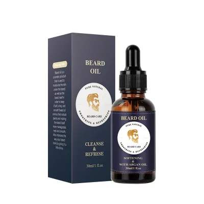 OEM Organic Beard Oil Natural Vegan With Argan Oil for Moisture Soften Growth New Style Men's Beard Care Oil