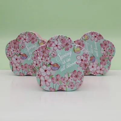 Custom Metal Flower-Shaped Cookie Tin for Candy Storage for Chocolate Tin Box and Confections