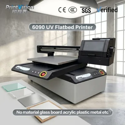 High Speed YSJ 6090 UV Flatbed Printer Suction Platform I3200 Head Digital UV Printer Machine for Ceramic Tile Acrylic Board