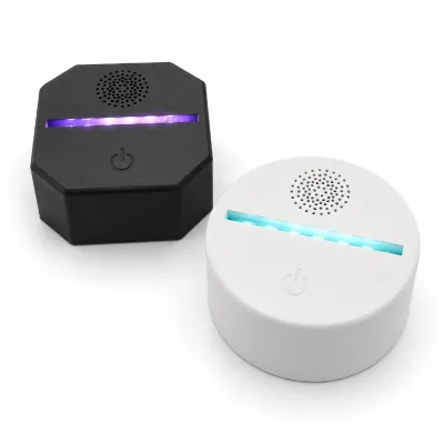 Bluetooth Audio System Engraved Sign Private Label Wholesale Custom Logo Ready Acrylic LED Lamp Base with USB Power Cable