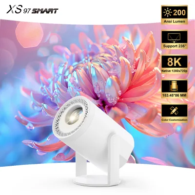 OEM ODM Available XS97 SMART TURN1 Projector 1+8G Large Screen 235 Inch HD Playback Low Latency HDMI Connection